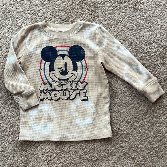 2 Thermal 18M Long Sleeve Shirts (Disney - hand dyed with Tea & Place EST. 1989) - Picture 3 of 9